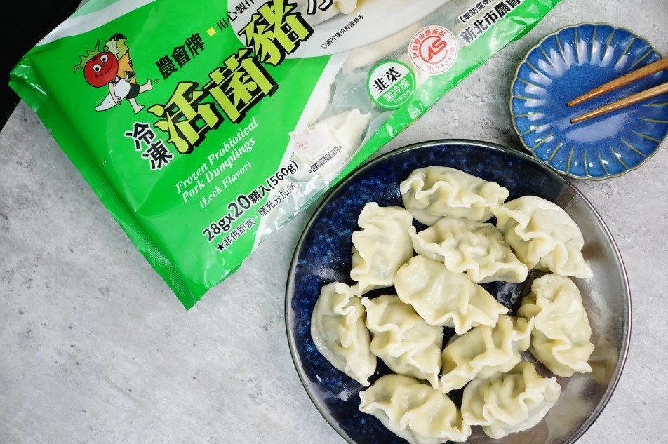 農會牌活菌豬韭菜水餃